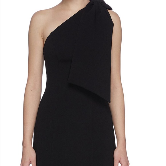 C/Meo Collective x Anthropologie Valance XS 0/2 Black Bow Shoulder Formal Dress - Picture 5 of 11